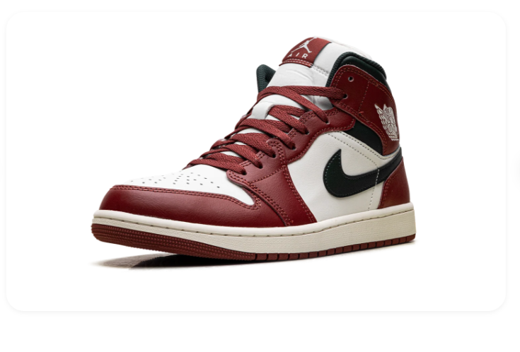 Air Jordan 1 Mid Redstone  Midnight Green DQ8426 105