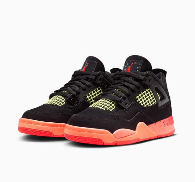 Kid's Jordan 4 Retro Black Infrared 23 Pre School