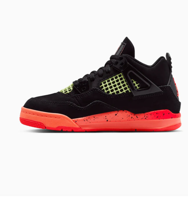 Kid's Jordan 4 Retro Black Infrared 23 Pre School